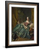 Portrait of Madame De Pompadour, 1756-Francois Boucher-Framed Giclee Print