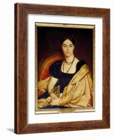 Portrait of Madame De Vaucay (Or Devaucay) Nee of Nittis, 1807. Painting by Jean Dominique Ingres (-Jean Auguste Dominique Ingres-Framed Giclee Print