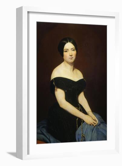 Portrait of Madame Edmond Caillard, 1842-Ary Scheffer-Framed Giclee Print