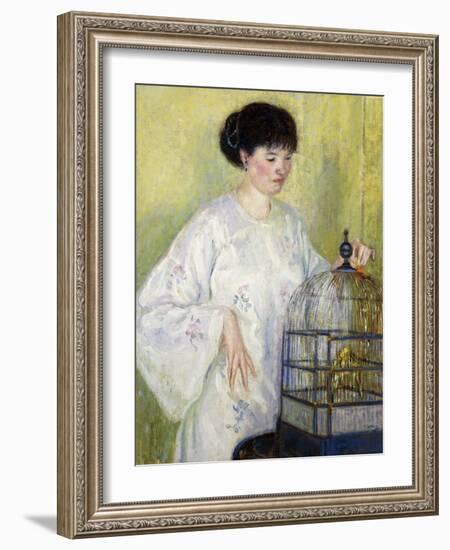 Portrait of Madame Frieseke, C.1912-1913-Frederick Carl Frieseke-Framed Giclee Print