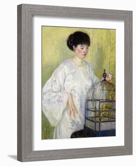Portrait of Madame Frieseke, C.1912-1913-Frederick Carl Frieseke-Framed Giclee Print