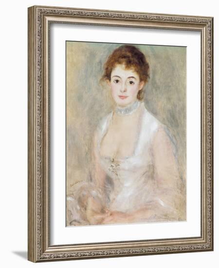 Portrait of Madame Heriot-Pierre-Auguste Renoir-Framed Giclee Print