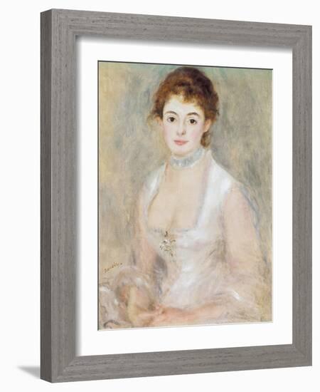 Portrait of Madame Heriot-Pierre-Auguste Renoir-Framed Giclee Print