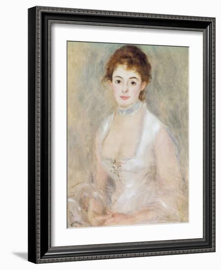 Portrait of Madame Heriot-Pierre-Auguste Renoir-Framed Giclee Print