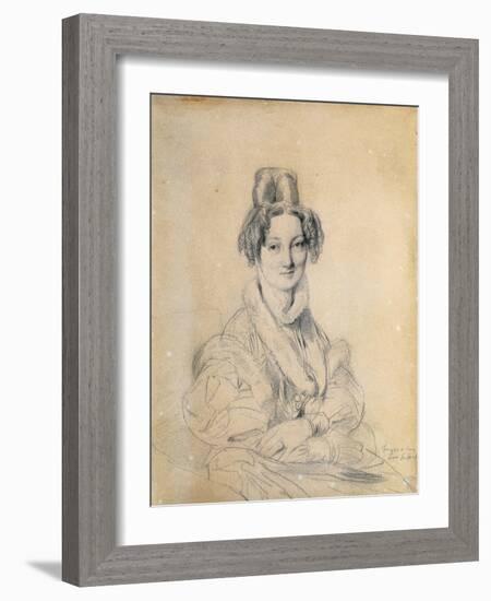 Portrait of Madame Hittorff, 1829-Jean-Auguste-Dominique Ingres-Framed Giclee Print