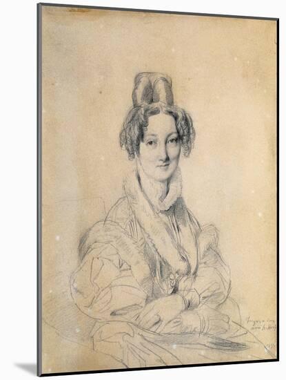 Portrait of Madame Hittorff, 1829-Jean-Auguste-Dominique Ingres-Mounted Giclee Print