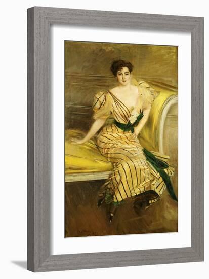 Portrait of Madame Josephina Alvear De Errazuriz, 1892-Giovanni Boldini-Framed Giclee Print