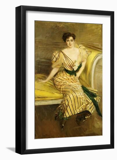 Portrait of Madame Josephina Alvear De Errazuriz, 1892-Giovanni Boldini-Framed Giclee Print