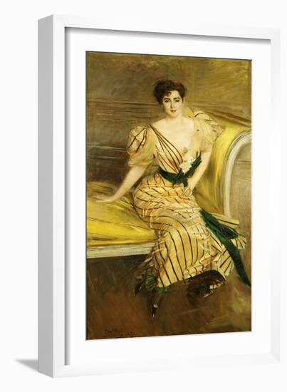 Portrait of Madame Josephina Alvear De Errazuriz, 1892-Giovanni Boldini-Framed Giclee Print