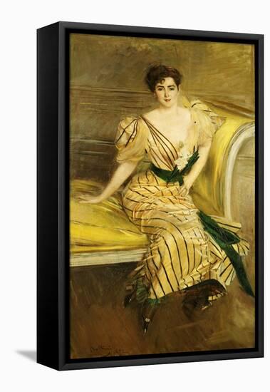 Portrait of Madame Josephina Alvear De Errazuriz, 1892-Giovanni Boldini-Framed Premier Image Canvas