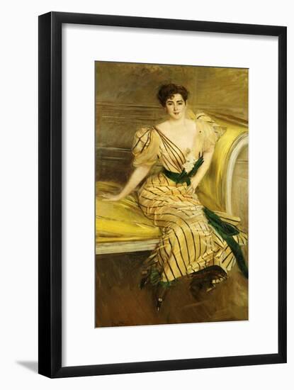 Portrait of Madame Josephina Alvear de Errazuriz, 1892-Giovanni Boldini-Framed Giclee Print