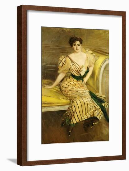 Portrait of Madame Josephina Alvear de Errazuriz, 1892-Giovanni Boldini-Framed Giclee Print