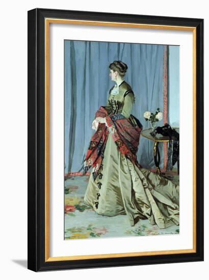 Portrait of Madame Louis Joachim Gaudibert, 1868-Claude Monet-Framed Giclee Print