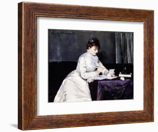 Portrait of Madame Lucien Guitry, 1876-Louise Abbema-Framed Giclee Print