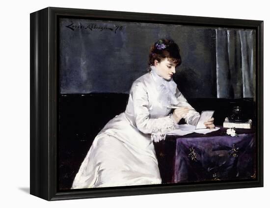 Portrait of Madame Lucien Guitry, 1876-Louise Abbema-Framed Premier Image Canvas