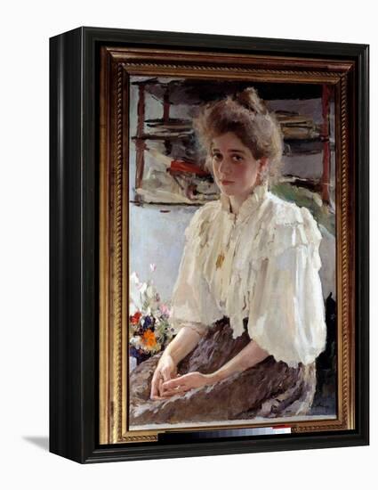 Portrait of Madame Lwoff (1864-1955), Nee Maria Yakovlena Simonovich, Cousin of the Artist, 1895 (O-Valentin Aleksandrovich Serov-Framed Premier Image Canvas