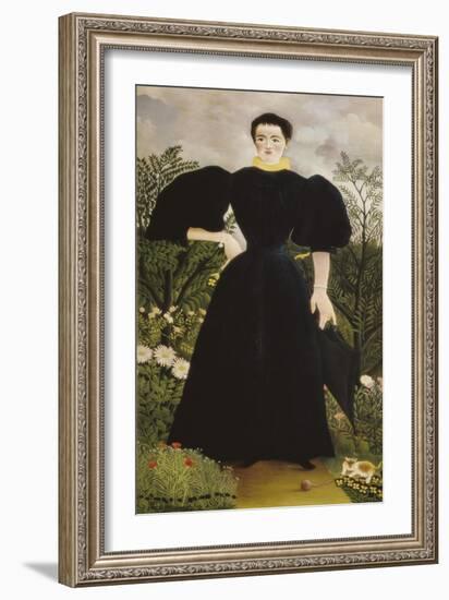 Portrait of Madame M-Henri Rousseau-Framed Art Print