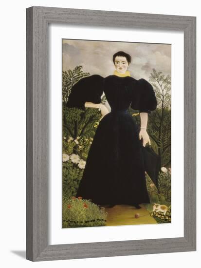 Portrait of Madame M-Henri Rousseau-Framed Art Print