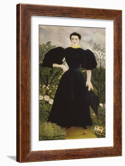 Portrait of Madame M-Henri Rousseau-Framed Art Print