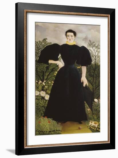 Portrait of Madame M-Henri Rousseau-Framed Art Print