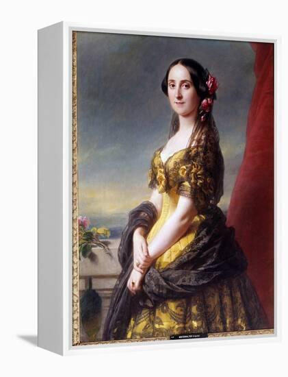 Portrait of Madame Manuel, Countess of Gramedo Painting by Franz Xaver Winterhalter (1806-1873), 19-Franz Xaver Winterhalter-Framed Premier Image Canvas