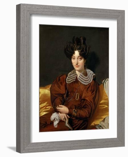 Portrait of Madame Marcotte De Sainte-Marie-Jean-Auguste-Dominique Ingres-Framed Giclee Print