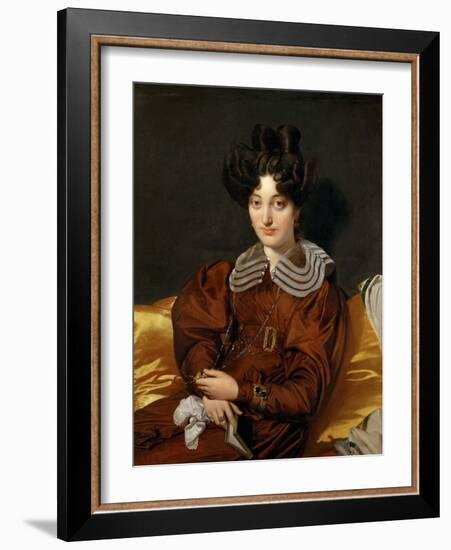 Portrait of Madame Marcotte De Sainte-Marie-Jean-Auguste-Dominique Ingres-Framed Giclee Print
