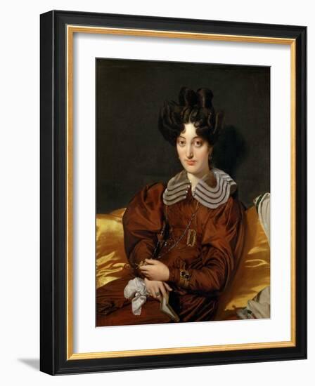 Portrait of Madame Marcotte De Sainte-Marie-Jean-Auguste-Dominique Ingres-Framed Giclee Print