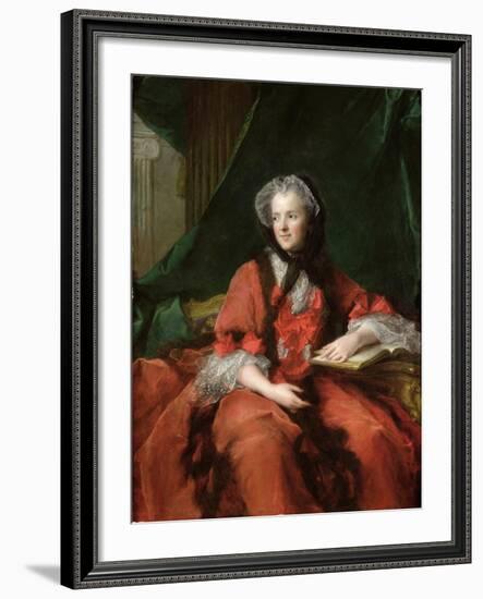 Portrait of Madame Maria Leszczynska (1703-68) 1748-Jean-Marc Nattier-Framed Giclee Print