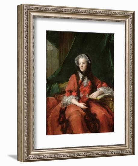 Portrait of Madame Maria Leszczynska (1703-68) 1748-Jean-Marc Nattier-Framed Giclee Print