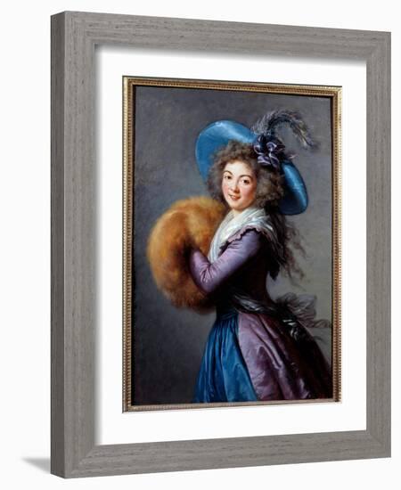 Portrait of Madame Mole Reymond (1759-1833), 1786 (Oil on Canvas)-Elisabeth Louise Vigee-LeBrun-Framed Giclee Print