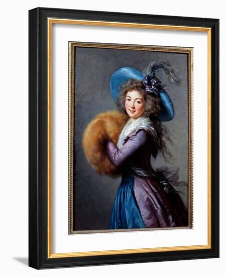Portrait of Madame Mole Reymond (1759-1833), 1786 (Oil on Canvas)-Elisabeth Louise Vigee-LeBrun-Framed Giclee Print