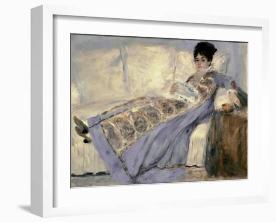 Portrait of Madame Monet by Pierre-Auguste Renoir-null-Framed Giclee Print