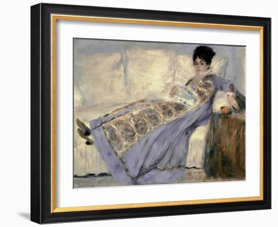 Portrait of Madame Monet by Pierre-Auguste Renoir-null-Framed Giclee Print