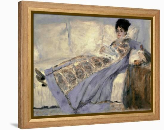 Portrait of Madame Monet by Pierre-Auguste Renoir-null-Framed Premier Image Canvas