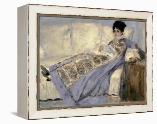 Portrait of Madame Monet by Pierre-Auguste Renoir-null-Framed Premier Image Canvas