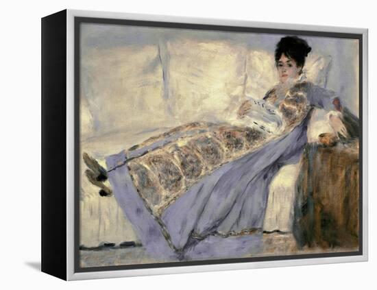 Portrait of Madame Monet by Pierre-Auguste Renoir-null-Framed Premier Image Canvas