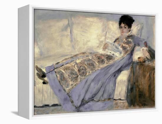 Portrait of Madame Monet by Pierre-Auguste Renoir-null-Framed Premier Image Canvas