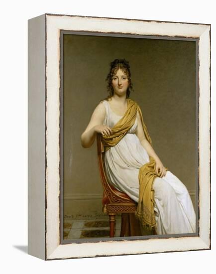 Portrait of Madame Raymond De Verninac, Née Henriette Delacroix-Jacques Louis David-Framed Premier Image Canvas