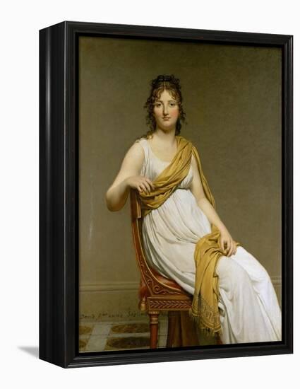 Portrait of Madame Raymond De Verninac, Née Henriette Delacroix-Jacques Louis David-Framed Premier Image Canvas