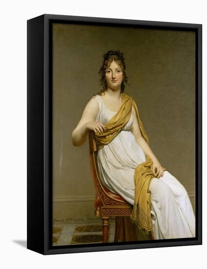 Portrait of Madame Raymond De Verninac, Née Henriette Delacroix-Jacques Louis David-Framed Premier Image Canvas