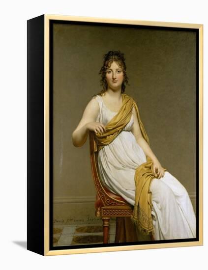 Portrait of Madame Raymond De Verninac, Née Henriette Delacroix-Jacques Louis David-Framed Premier Image Canvas