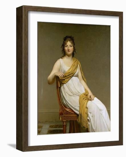 Portrait of Madame Raymond De Verninac, Née Henriette Delacroix-Jacques Louis David-Framed Giclee Print