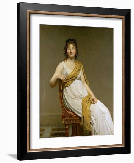 Portrait of Madame Raymond De Verninac, Née Henriette Delacroix-Jacques Louis David-Framed Giclee Print