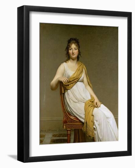 Portrait of Madame Raymond De Verninac, Née Henriette Delacroix-Jacques Louis David-Framed Giclee Print