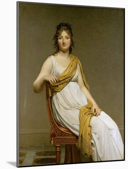 Portrait of Madame Raymond De Verninac, Née Henriette Delacroix-Jacques Louis David-Mounted Giclee Print