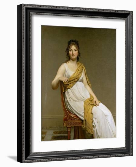 Portrait of Madame Raymond De Verninac, Née Henriette Delacroix-Jacques Louis David-Framed Giclee Print