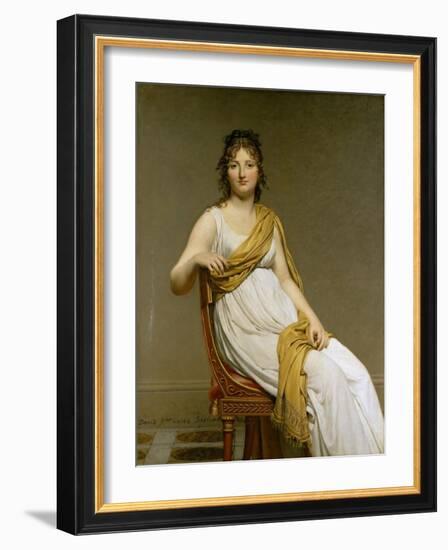 Portrait of Madame Raymond De Verninac, Née Henriette Delacroix-Jacques Louis David-Framed Giclee Print