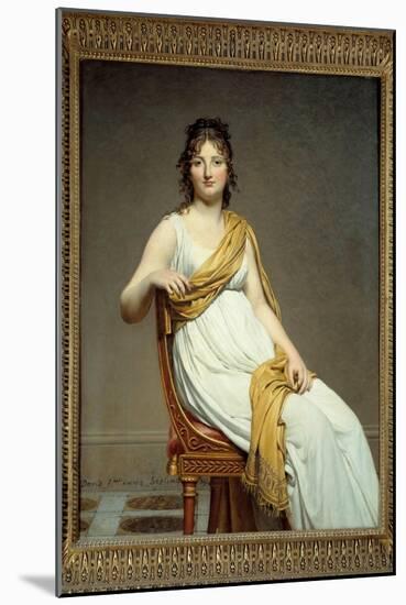 Portrait of Madame Raymond Verninac (1780-1827) Sister of Eugene Delacroix Painting by Jacques Loui-Jacques Louis David-Mounted Giclee Print