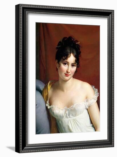 Portrait of Madame Recamier (1777-1849)-Francois Gerard-Framed Giclee Print